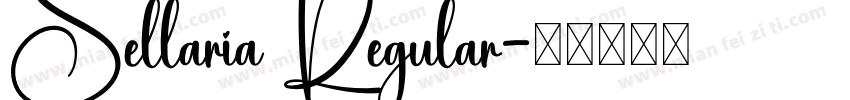 Sellaria Regular字体转换